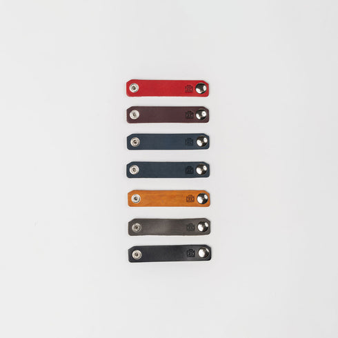 Leather Cord Clips, Set of 3 Genuine Leather Cord Clips for Organizing Cords | Random Colors | Set of 3