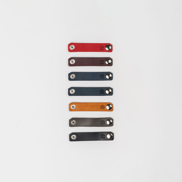 Leather Cord Clips, Set of 3 Genuine Leather Cord Clips for Organizing Cords | Random Colors | Set of 3