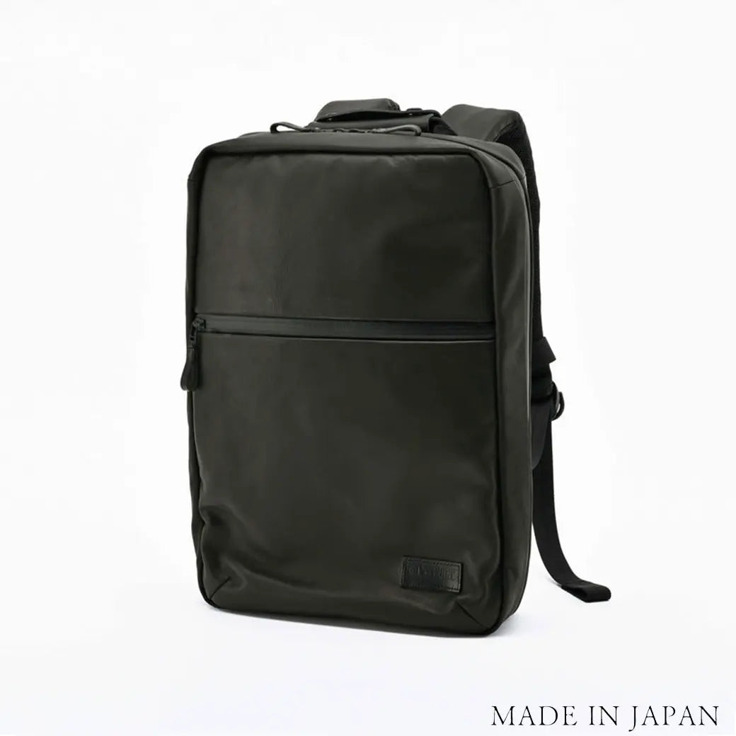 カワニシカバン seowU セオウー 撥水レザー キャメル 撥水レザー|イライラを解消する“上下2部屋構造”リュック