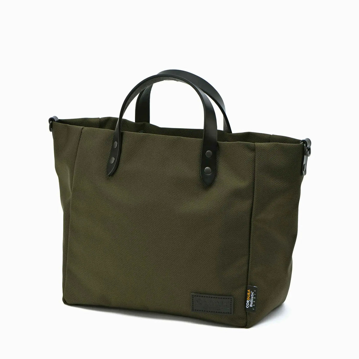 【極美品】　カワニシカバン　コマメ　コーデュラ　2way ショルダー付　完売品 ミニボストン×栃木レザーハンドル｜ファスナー付きで安心｜コーデュラ