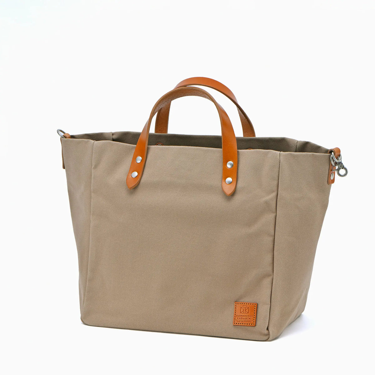 大人帆布×セトウチレザー製 軽くて便利なトートバッグ【abb［アベベ