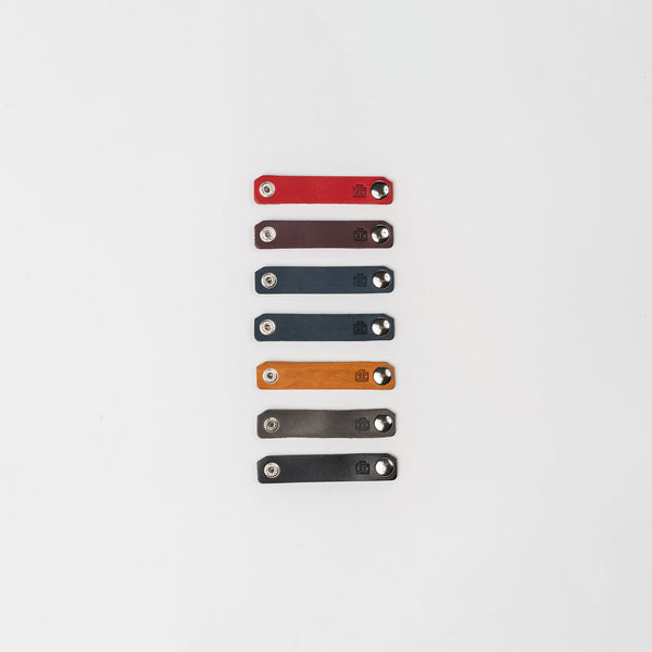 Leather Cord Clips, Set of 3 Genuine Leather Cord Clips for Organizing Cords | Random Colors | Set of 3