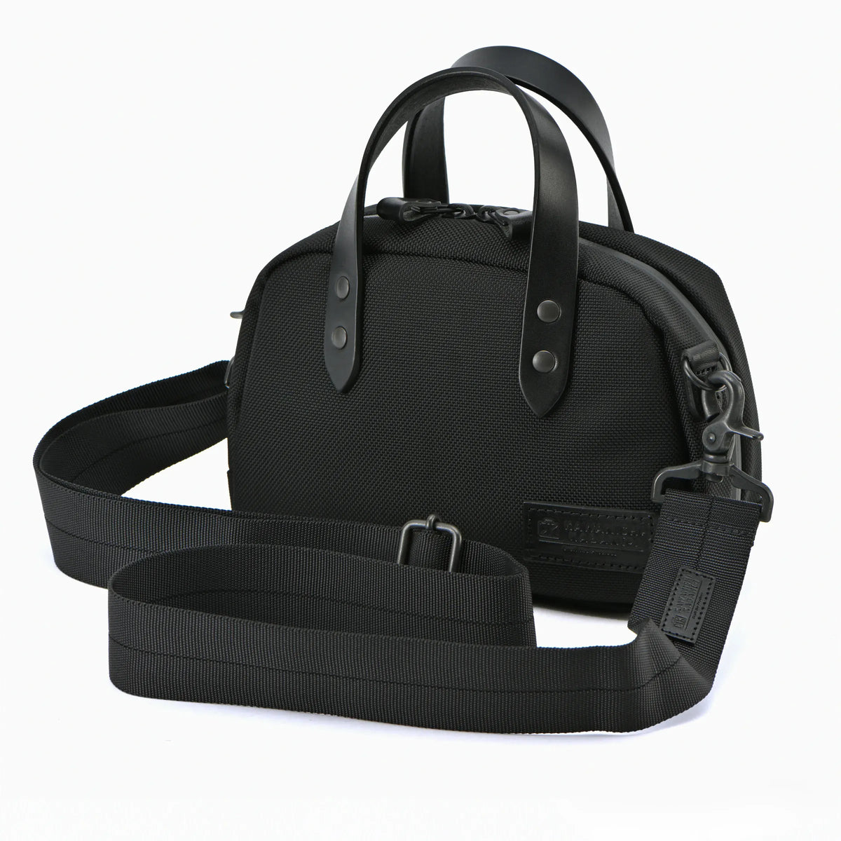 【極美品】　カワニシカバン　comame コマメ　ミニボストン　大人帆布　キナリ 帆布のミニボストン×レザーハンドル｜ファスナー付きで安心【comame