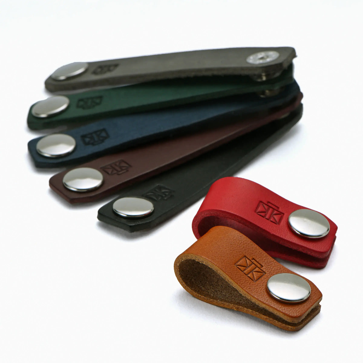レザーコードクリップ3個セット 本革 コードをまとめるコードクリップ