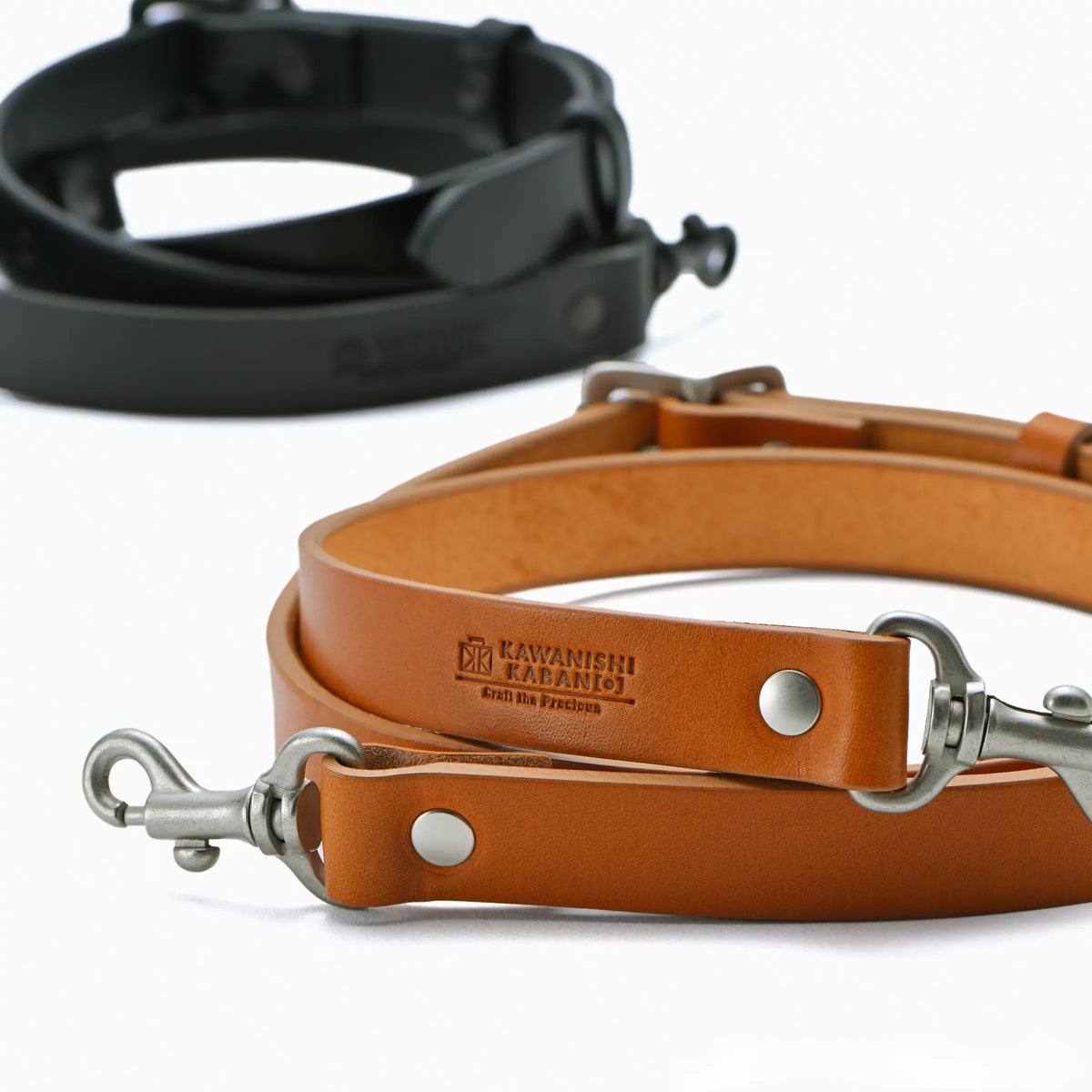 カワニシカバン　38mm ブラック　ショルダーストラップ 帆布用ショルダーパーツ[38mm] Dカンレザー付き|アクリル製 – カワニシ