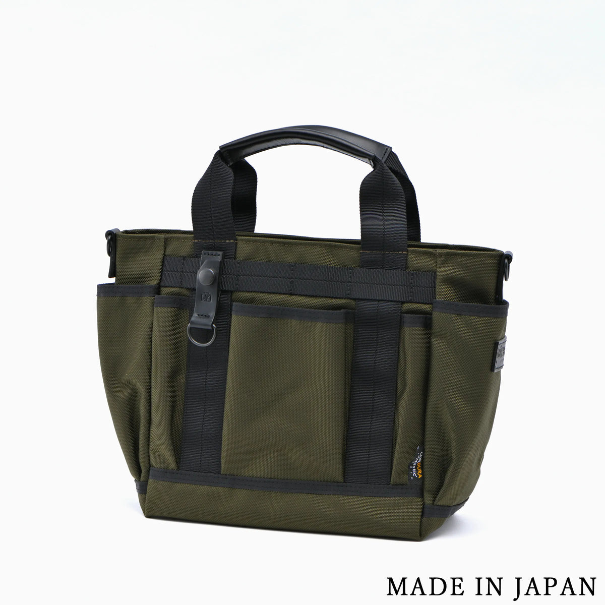 小さなガーデントート ポケットが沢山ミニトート コーデュラ®×本