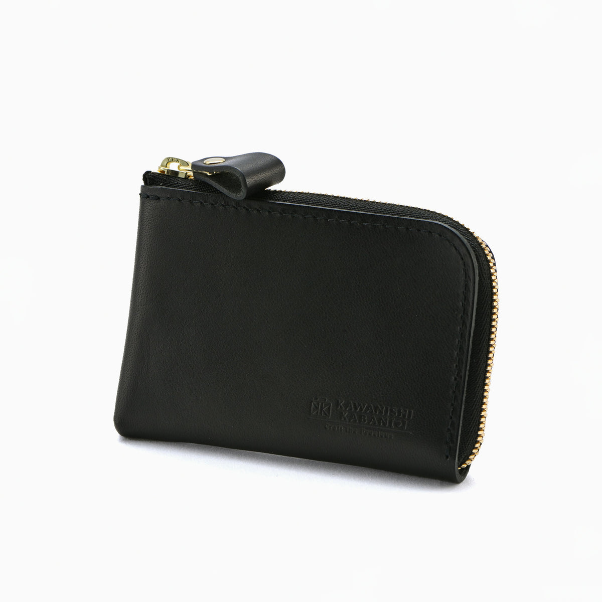 ファスナーでL字型にひらくコンパクトな財布 ミニマムウォレット ミニ