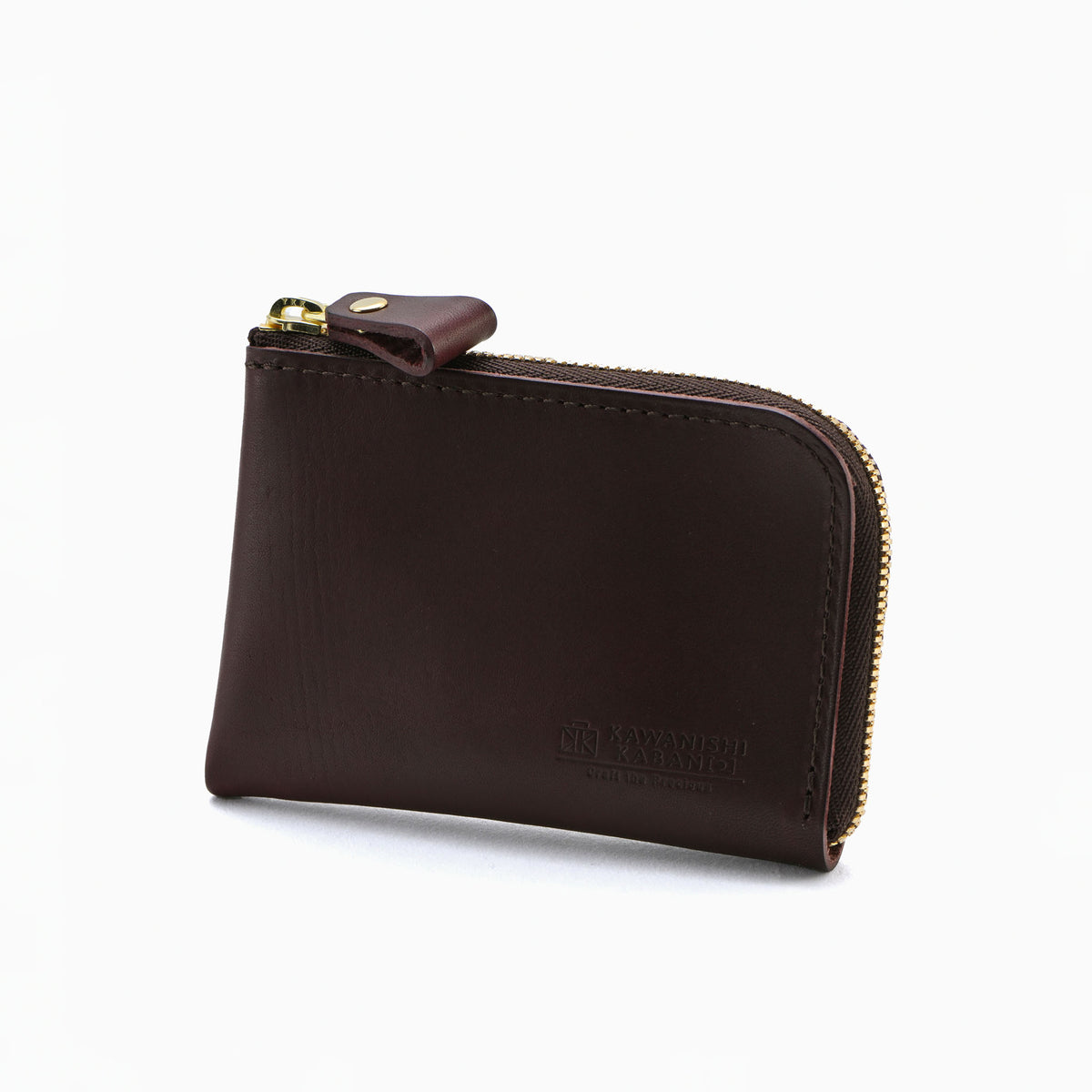 ファスナーでL字型にひらくコンパクトな財布 ミニマムウォレット ミニ