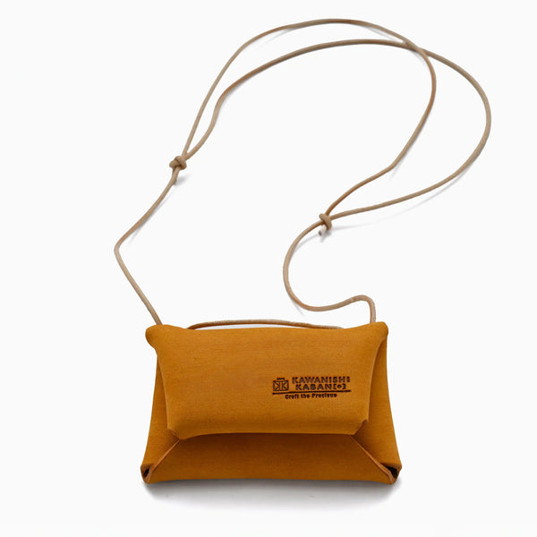 レザーコインネック|サンドレザー