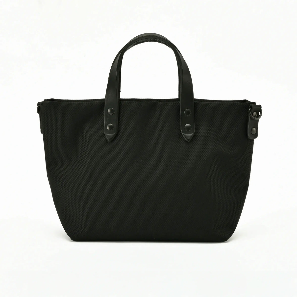 Cute 2-way tote made of army duck and Setouchi leather by minimon Cute 2-way tote made of army duck and Setouchi leather by minimon