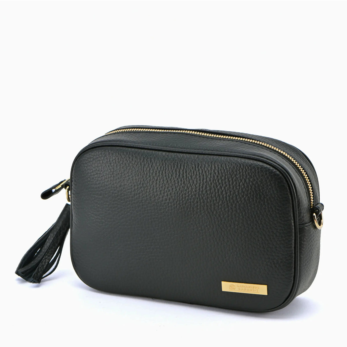 ミニレザーショルダーバッグ 2WAY 本革ポーチとしても使える タッセル