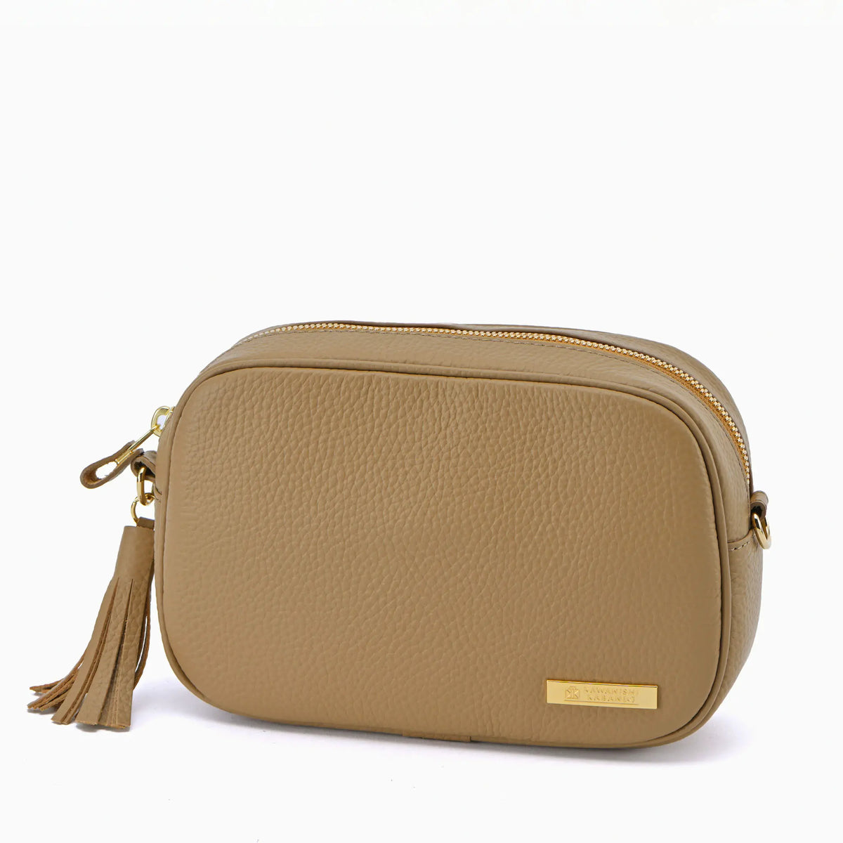 ミニレザーショルダーバッグ 2WAY 本革ポーチとしても使える タッセル