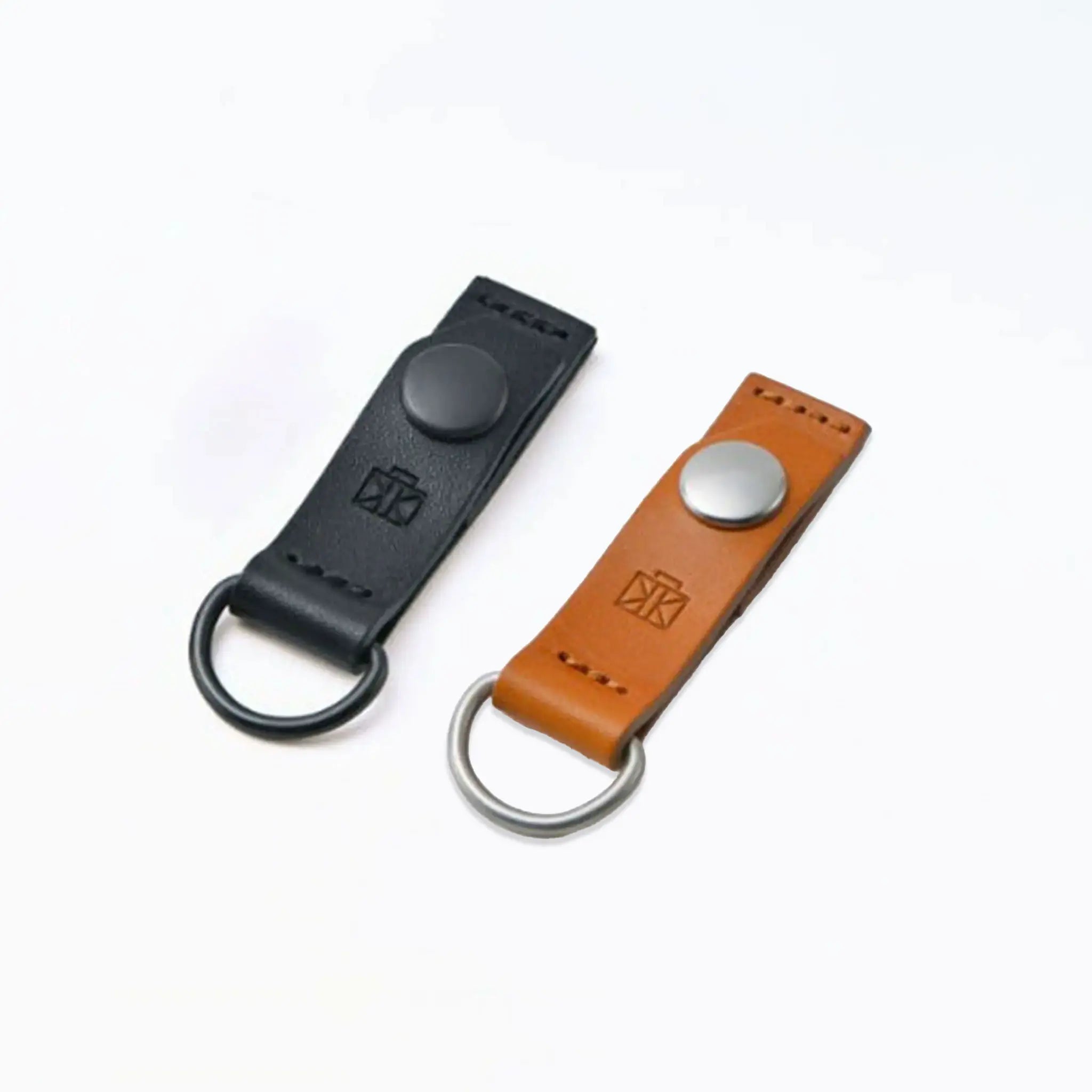 Dカン付きバッグチャーム キーホルダー 本革 スナップ留め【Dカン