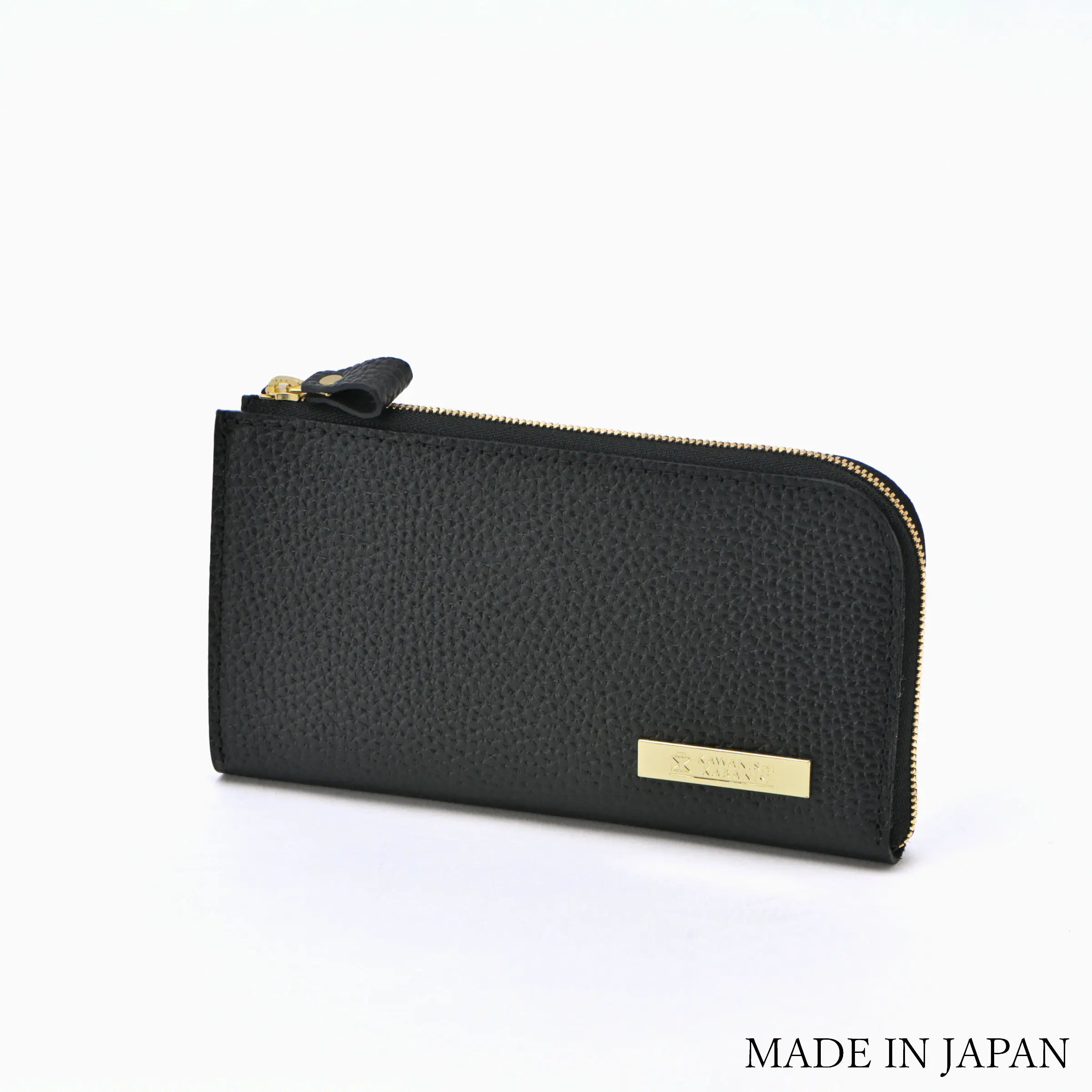 美品】カワニシカバン 薄型長財布 リッチーLサンドレザーグレー 美品】カワニシカバン 薄型長財布 リッチーLサンドレザーグレー