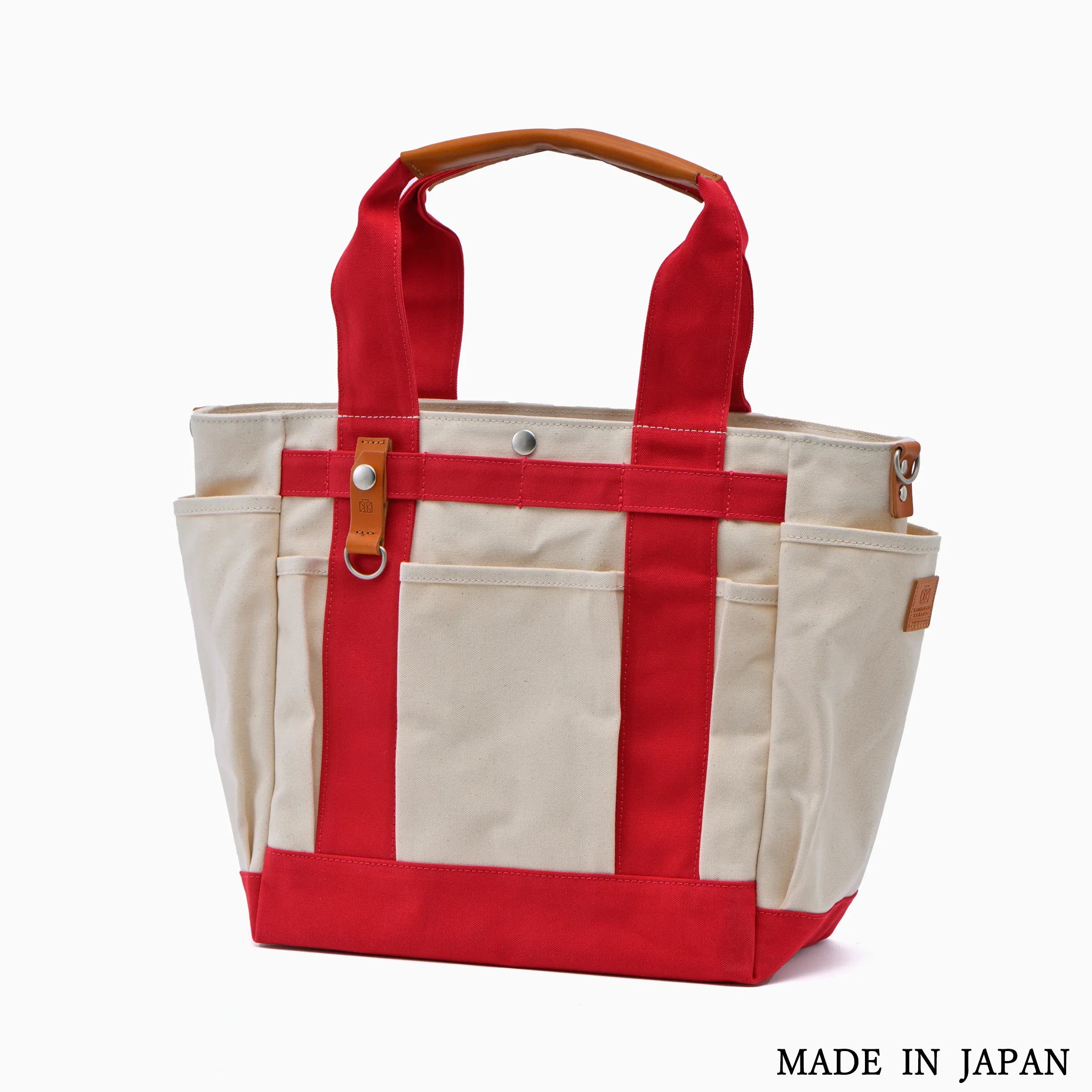 カワニシカバン　grabe​［グレーブ］​｜大人帆布 ポケットが沢山のガーデントート アーミーダック×栃木レザー