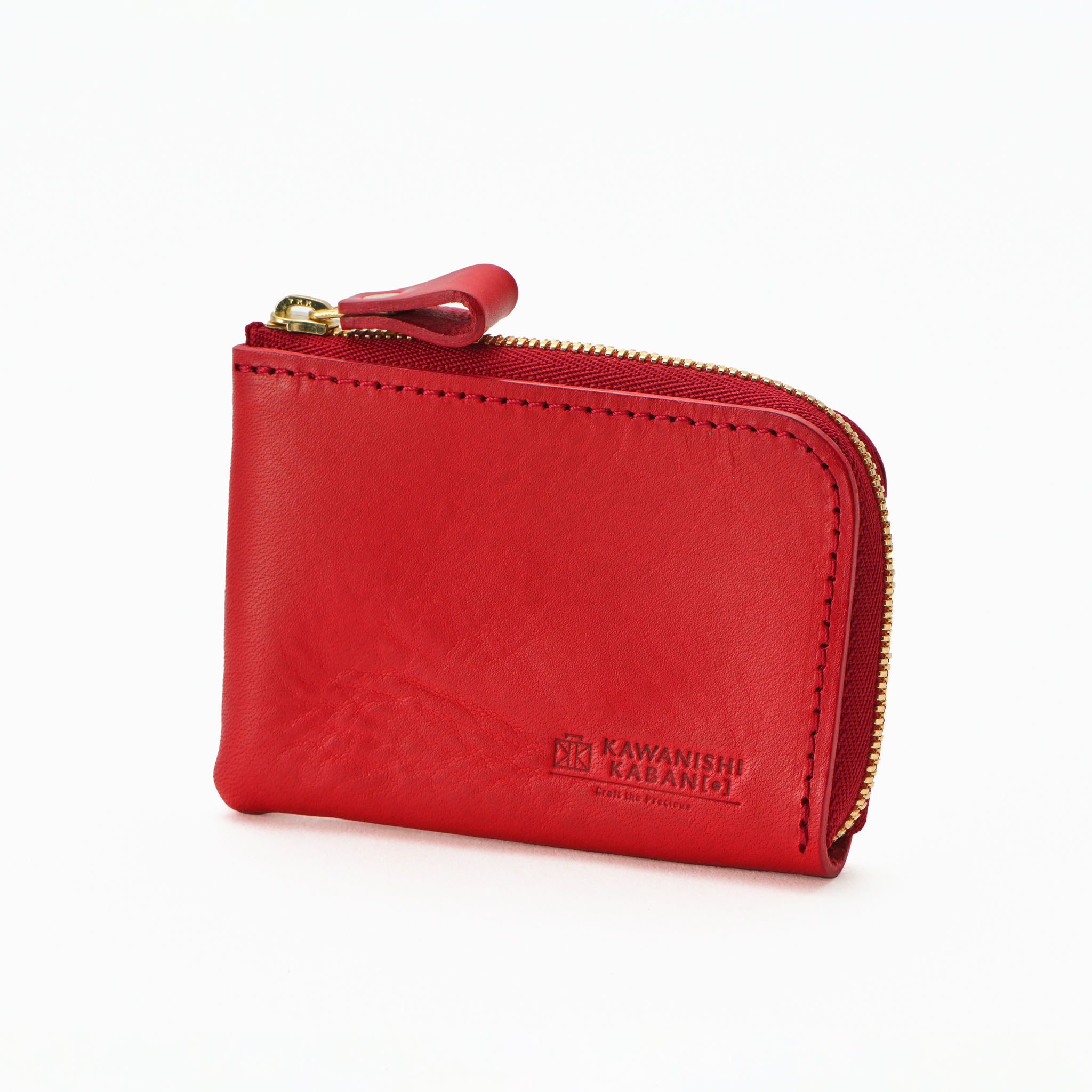 ファスナーでL字型にひらくコンパクトな財布 ミニマムウォレット ミニ