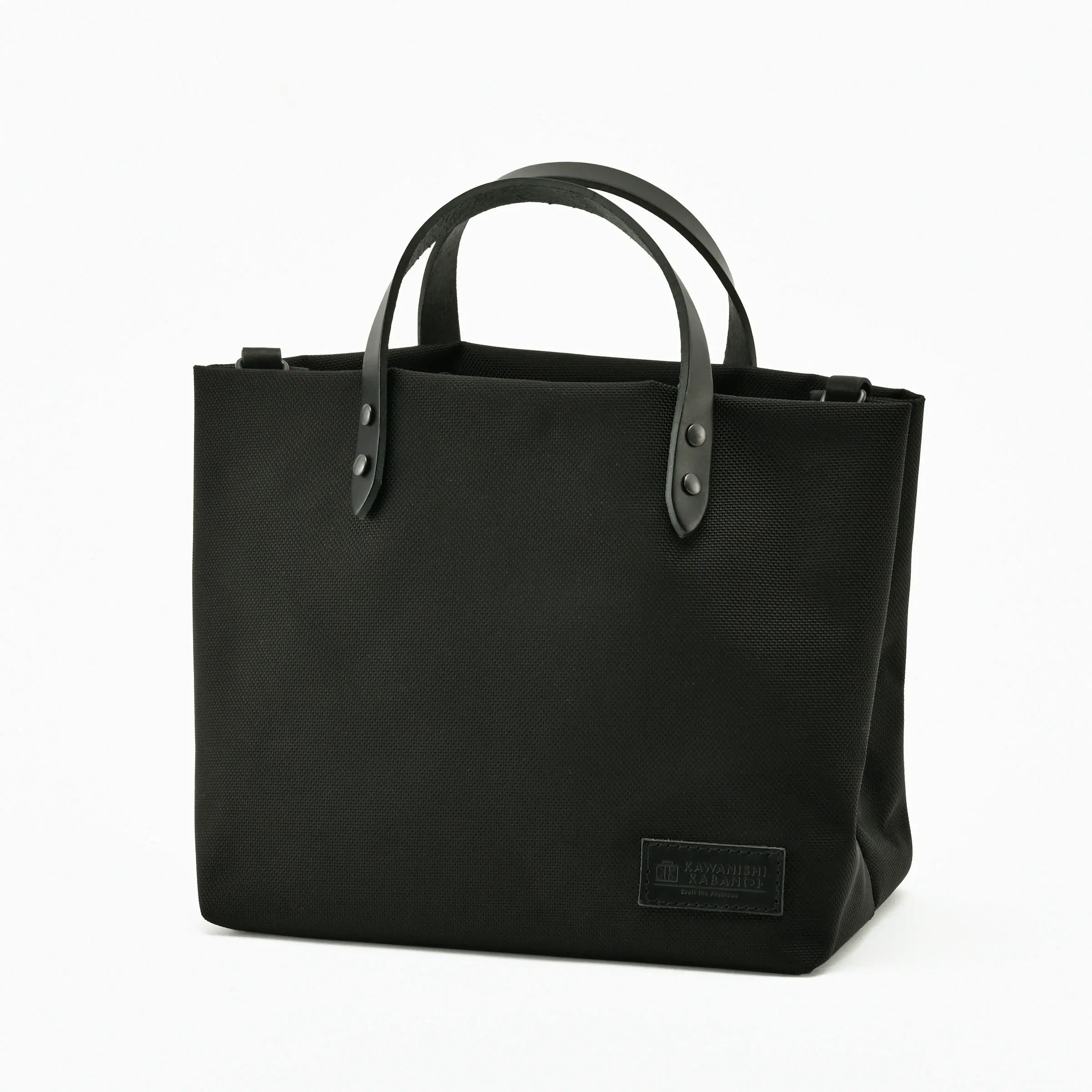 カワニシカバン　カーキ　コーデュラ　バリスティックナイロン　ミコS 持ち手短め 仕切り付きミニトートバッグ 高機能素材 ミニトート【mico［ミコ］S